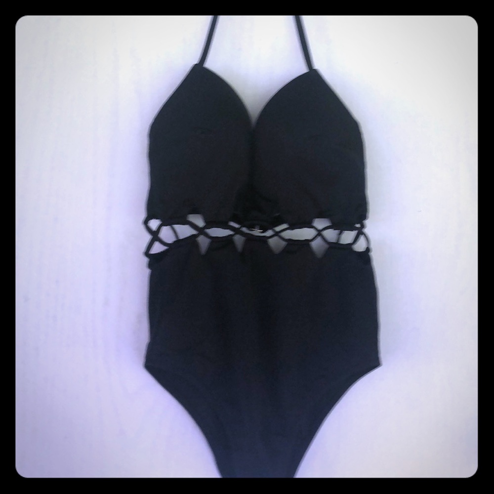 Sexy black one piece